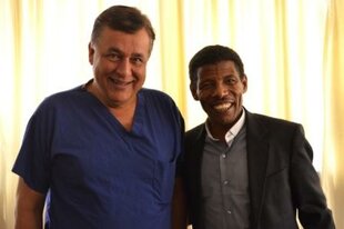 Haile Gebrselassie joins Hasnat Khan on cardiac mission in Ethiopia